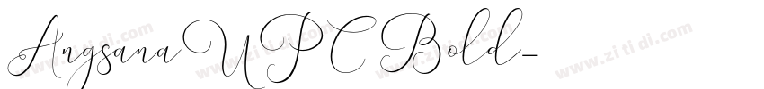 AngsanaUPC Bold字体转换
